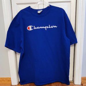 Champion Blue T-shirt Men's Size 2XL